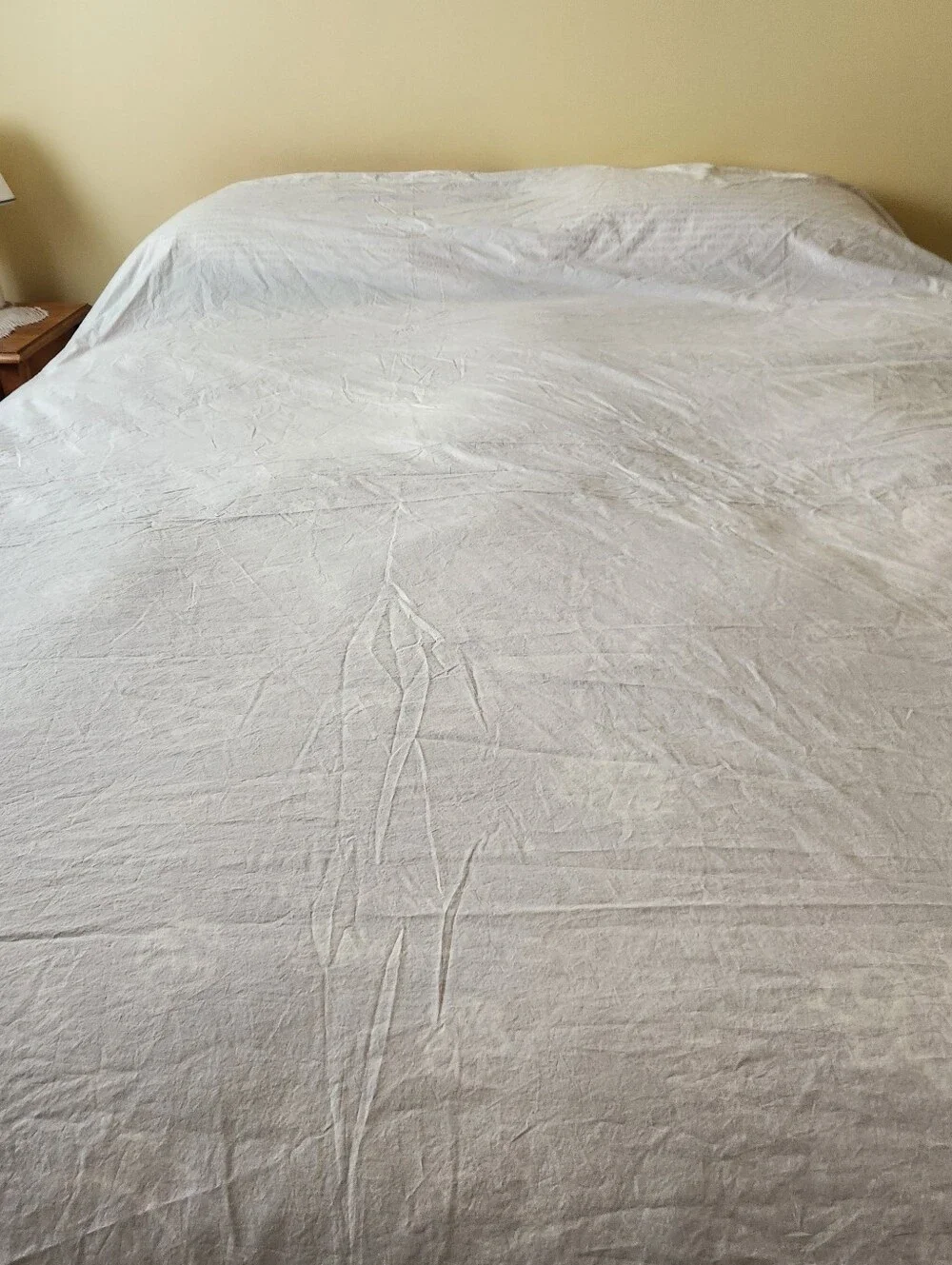 QUINCE King Flat Sheet White 100% Organic Cotton Home Bedding
